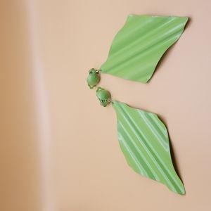 Big Bold Retro Metal Clip Earrings